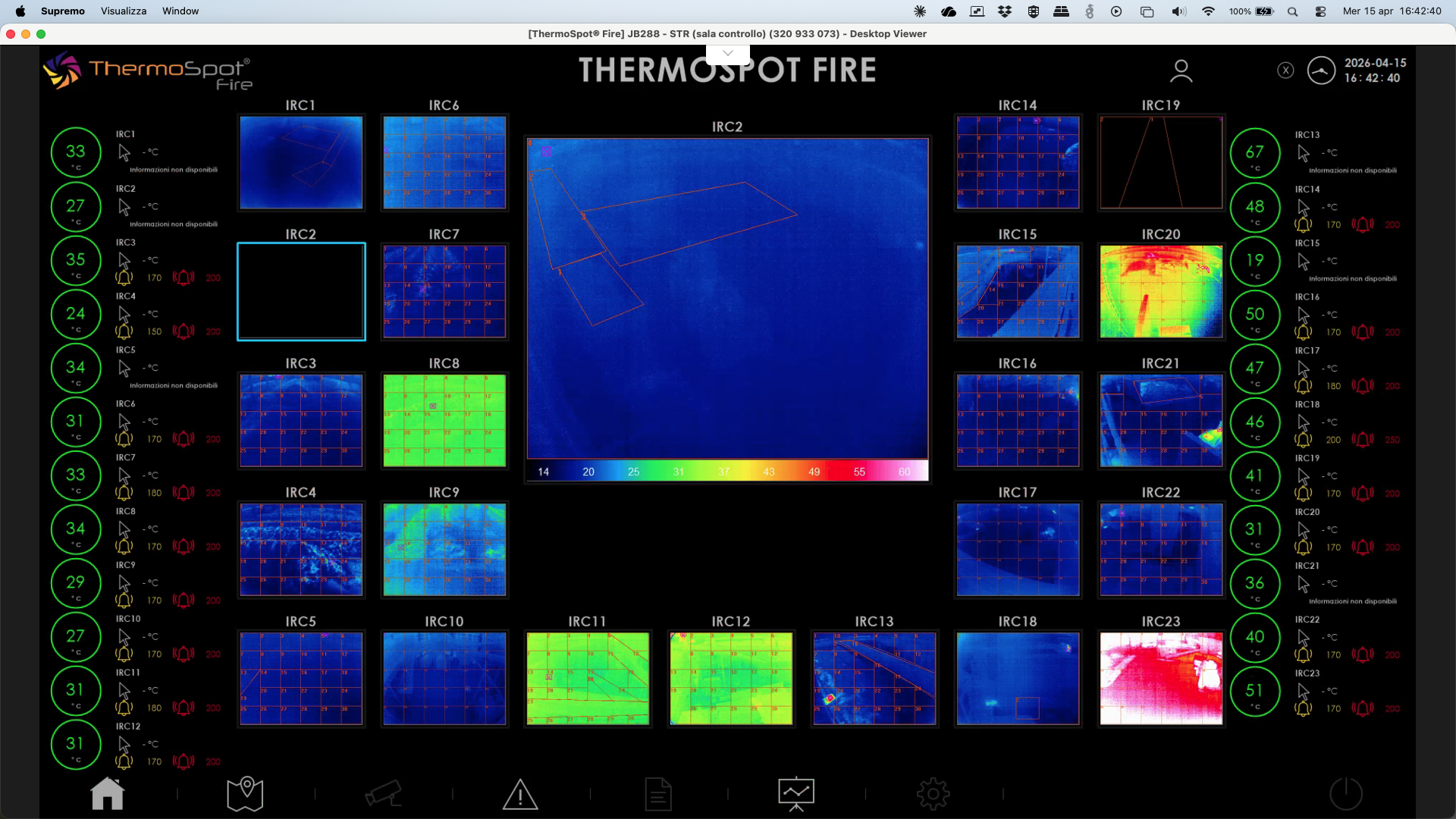 ThermoSpot® EFD — Monitoraggio impianto rifiuti grande scala
